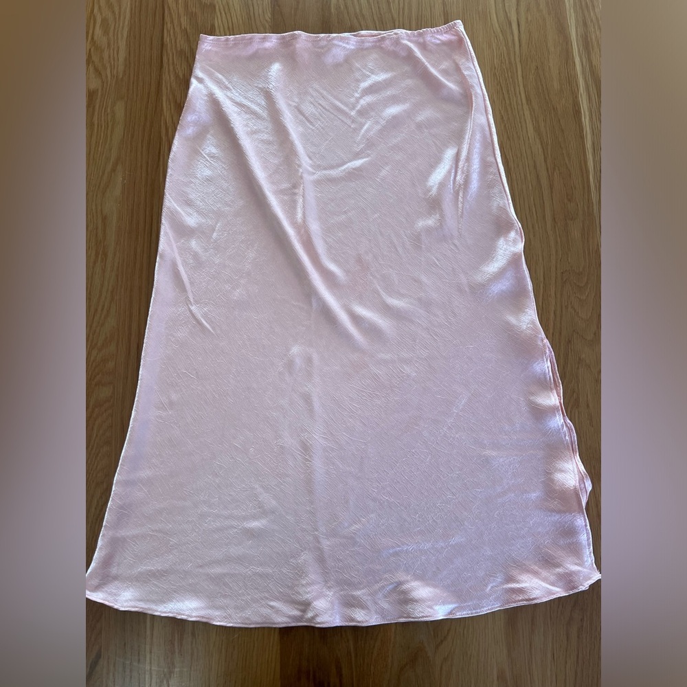 Ro & De pink midi skirt
